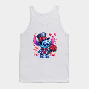 Valentines Day Stitch, Stitch Love Tank Top